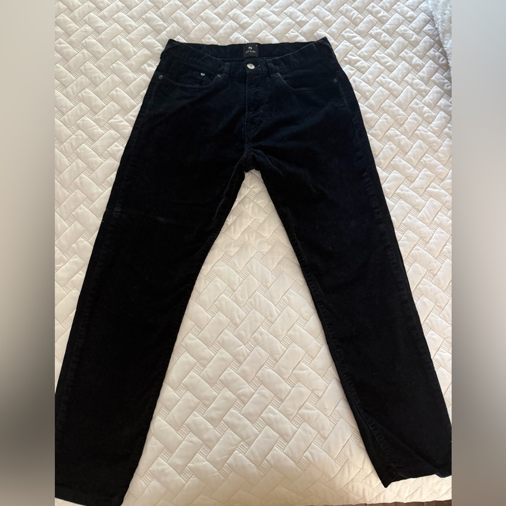 Paul Smith Black Corduroy Pants